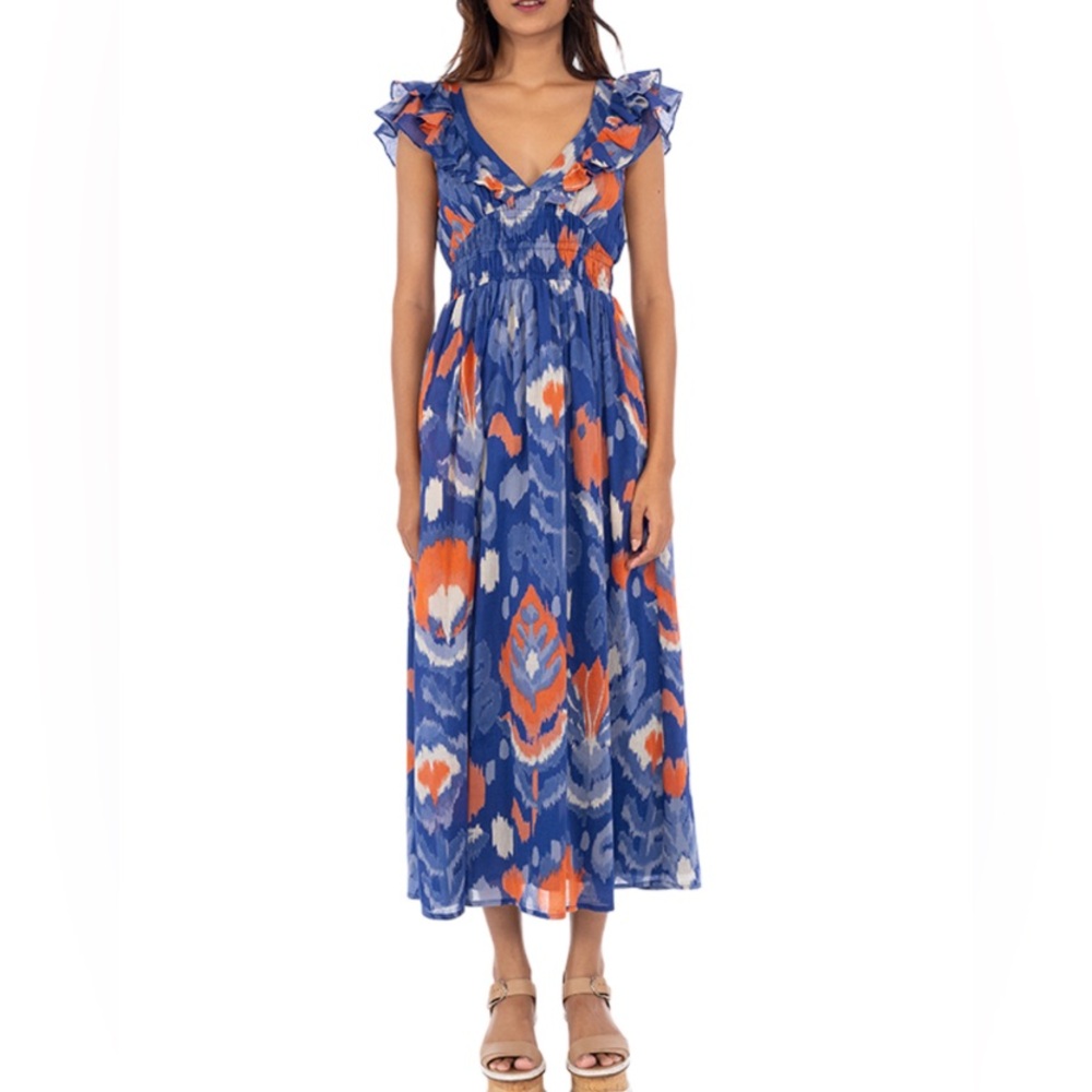 Banjanan Maya Dress, Ikat Floral NWT